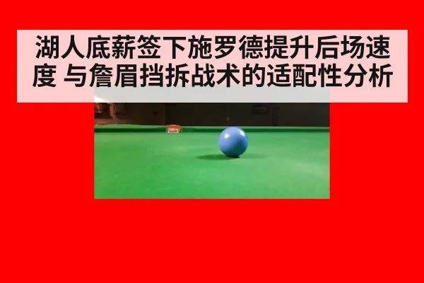 湖人底薪签下施罗德提升后场速度 与詹眉挡拆战术的适配性分析